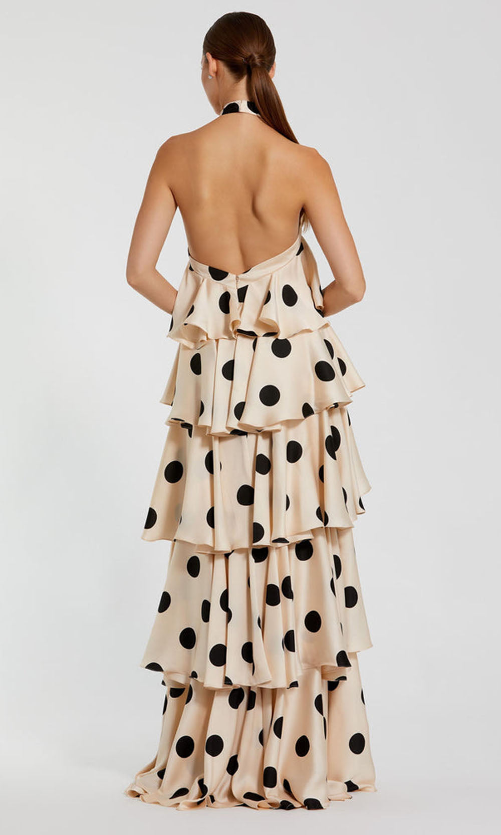 Mac Duggal 27540 - Tiered Charmeuse Sleeveless Dress Formal Gowns