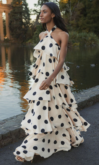 Mac Duggal 27540 - Tiered Charmeuse Sleeveless Dress Formal Gowns