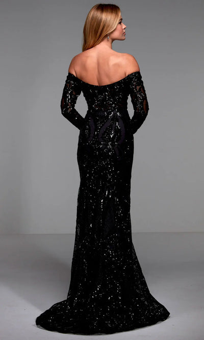 Alyce Paris 27544 - Long Sleeve Sequin Evening Gown Formal Gowns