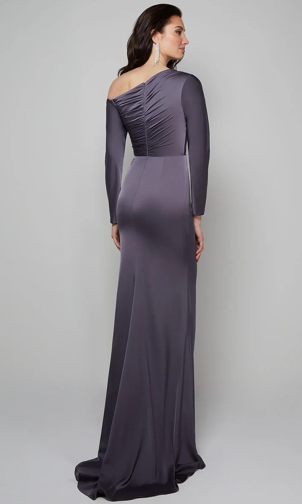 Alyce Paris 27557 - Asymmetrical Long Sleeve Formal Gown Mother of the Bride Dresses