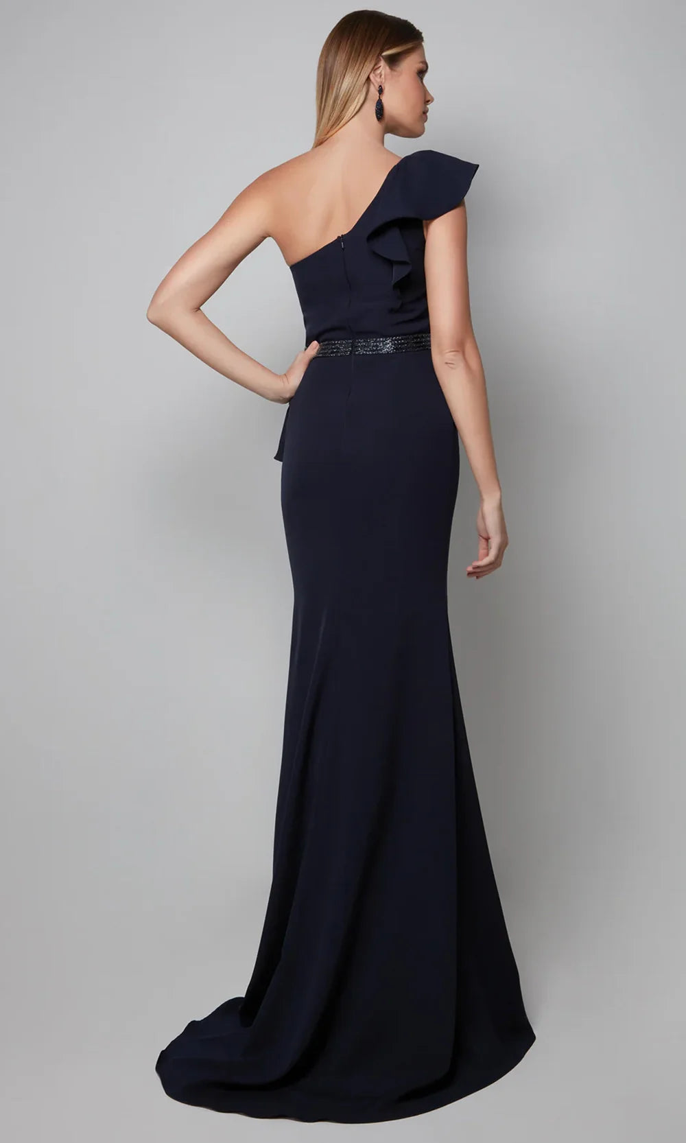 Alyce Paris 27577 - Beaded Waist Asymmetrical Formal Gown Evening Dresses