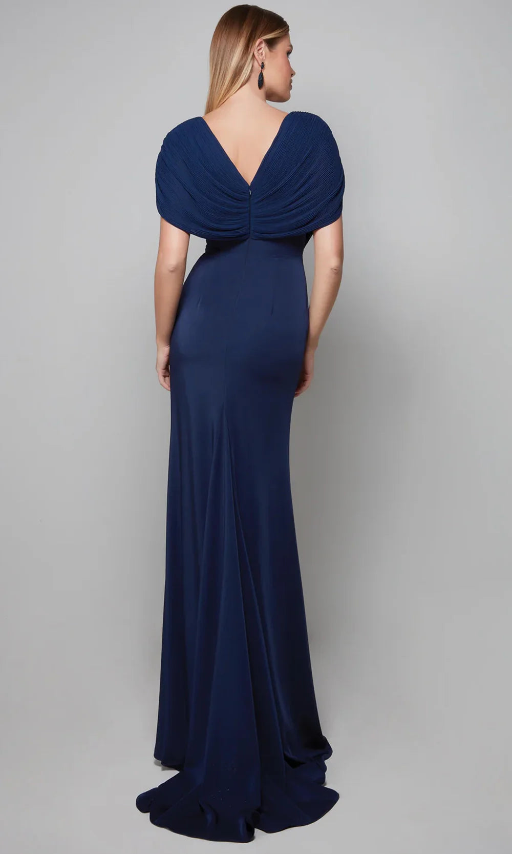 Alyce Paris 27591 - V-Neckline Draped Formal Dress Mother of the Bride Dresses
