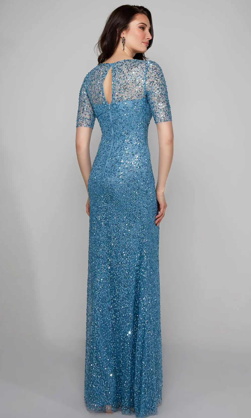 Alyce Paris 27600 - Sequin Tulle Short Sleeve Dress Formal Gowns