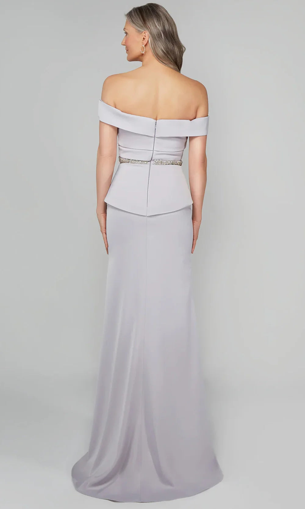 Alyce Paris 27610 - Pleated Bodice Off Shoulder Gown with Slit