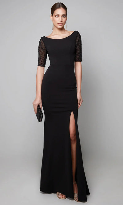 Alyce Paris 27628 - Sleek Scoop Neck Long Formal Dress Mother of the Bride Dresses