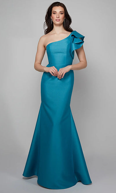 Alyce Paris 27641 - Mikado One Shoulder Mermaid Evening Gown Mother of the Bride Dresses