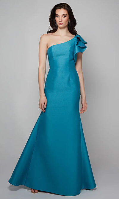 Alyce Paris 27641 - Mikado One Shoulder Mermaid Evening Gown Mother of the Bride Dresses