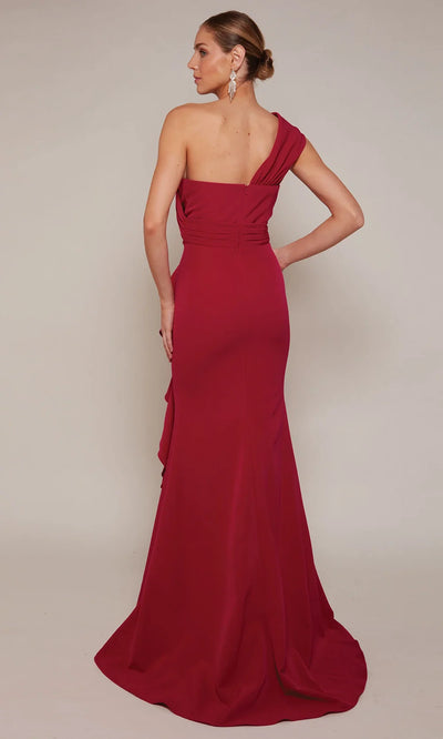 Alyce Paris 27646 - Asymmetric Sheath Gown with Slit Formal Gowns