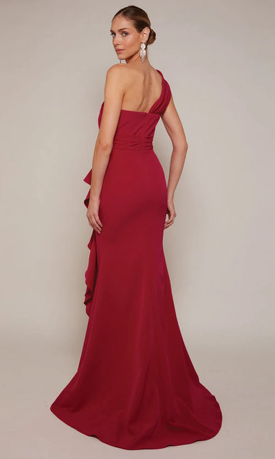 Alyce Paris 27646 - Asymmetric Sheath Gown with Slit Formal Gowns