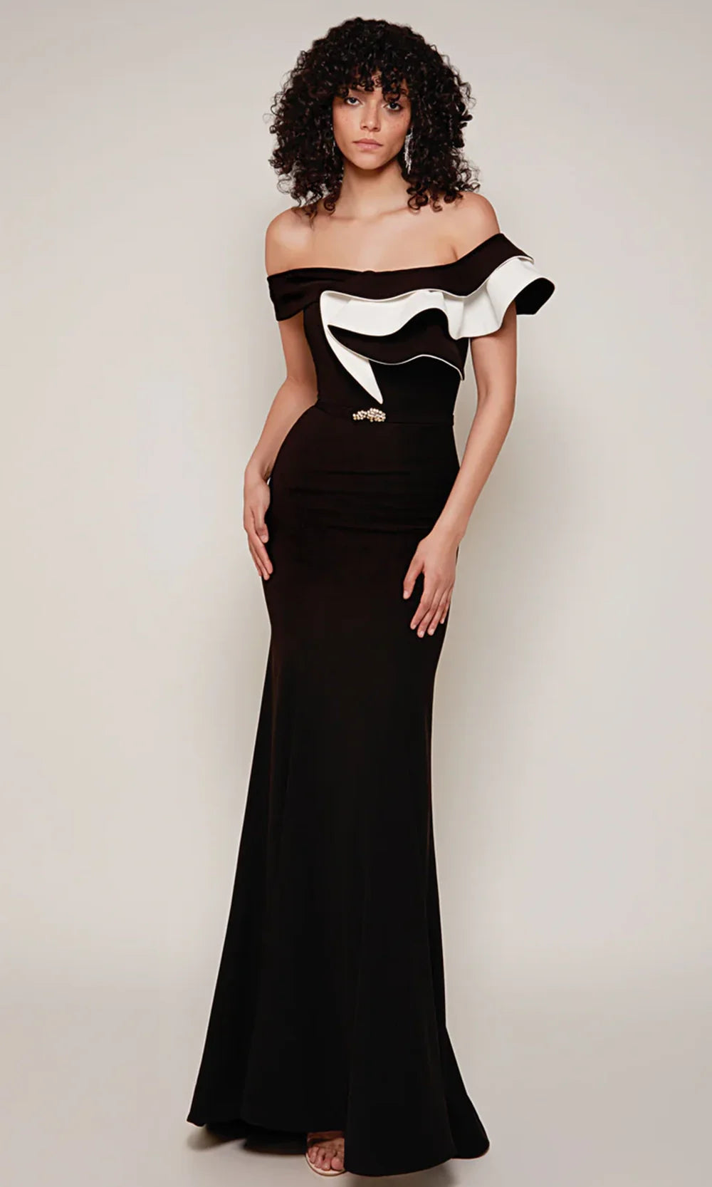 Alyce Paris 27672 - Elegant Fitted Gown with Couture Ruffle Detail Mother of the Bride Dresses