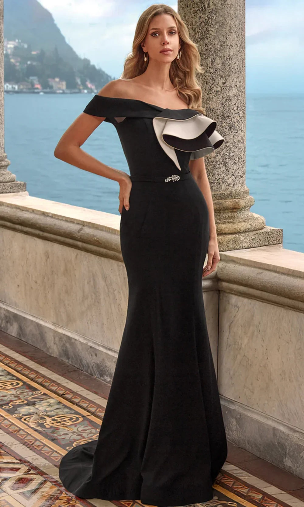 Alyce Paris 27672 - Elegant Fitted Gown with Couture Ruffle Detail Mother of the Bride Dresses