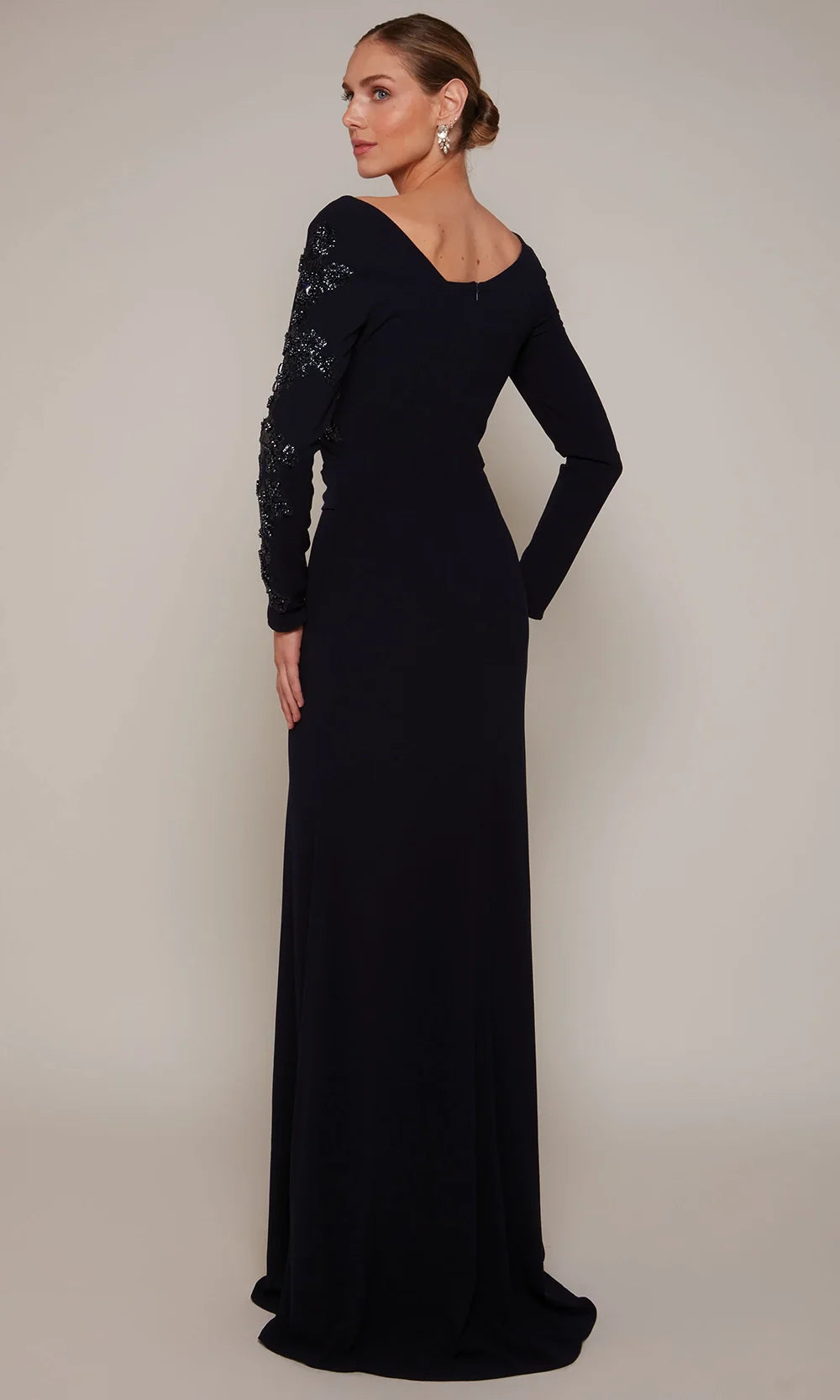Alyce Paris 27675 - Draped V-Neck Beaded Ornate Dress Mother of the Bride Dresses
