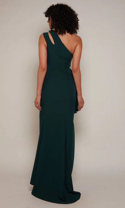 Alyce Paris 27689 - Ruched Long Jersey Dress with Slit Prom Dresses