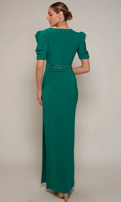 Alyce Paris 27690 - Jersey Puff Sleeve Column Dress Mother of the Bride Dresses
