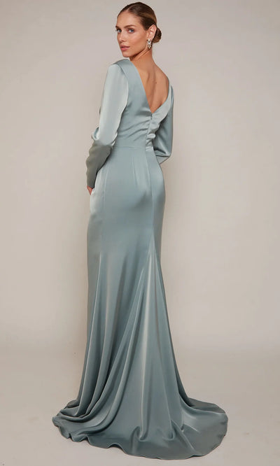 Alyce Paris 27694 - Surplice V-Neck Ruched Formal Gown Evening Dresses