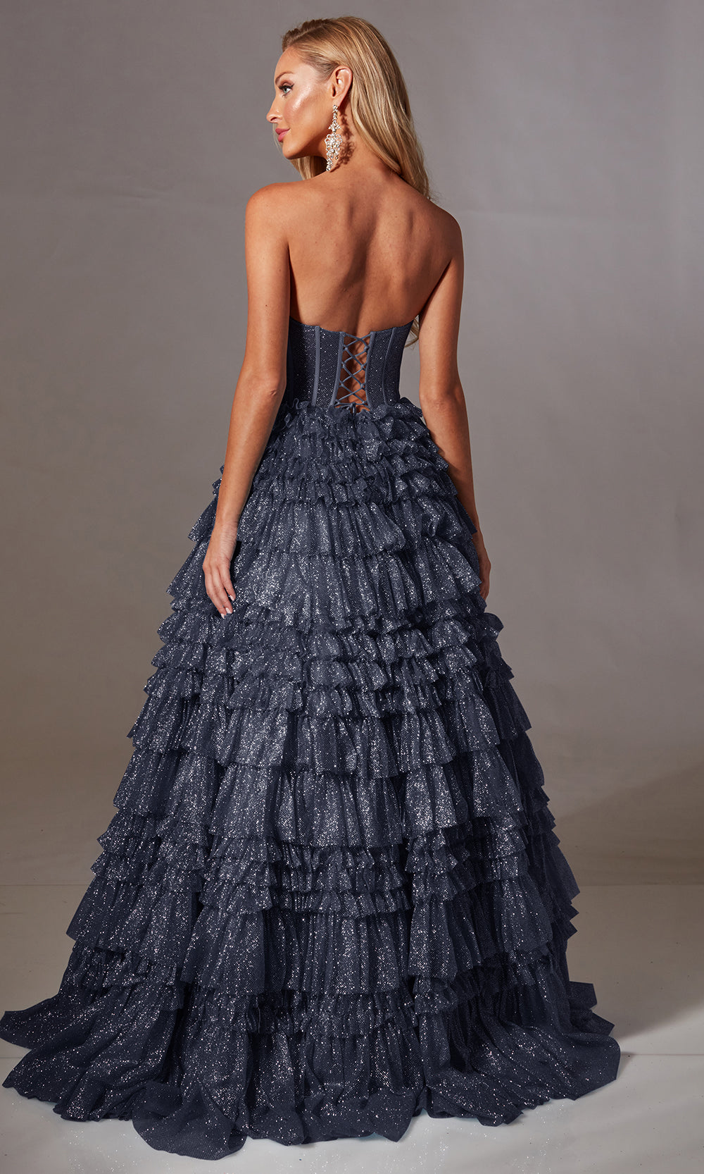 Aerie Couture 276 - Glitter Ruffle Ball Gown Prom Dresses