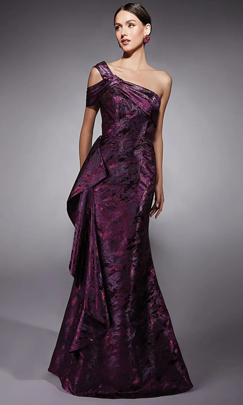 Alyce Paris 27701 - Sculpted Ruffle Asymmetric Evening Dress Prom Dresses