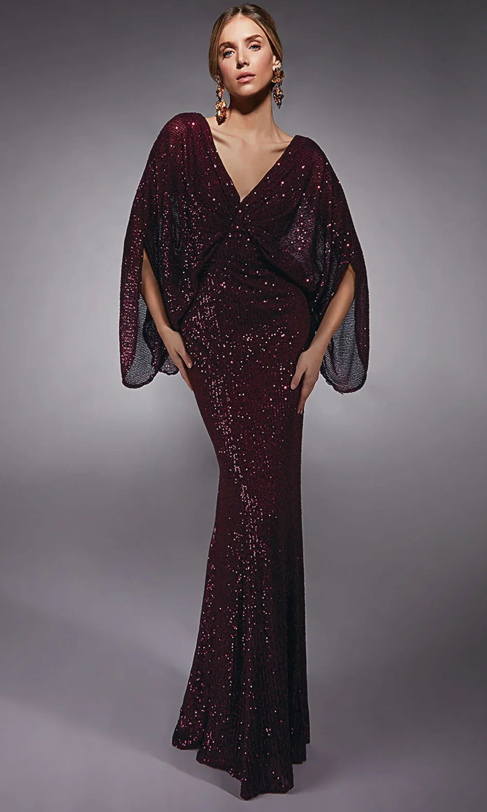 Alyce Paris 27703 - V-Neck Sheath Gown with Sequins Prom Dresses