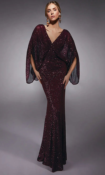 Alyce Paris 27703 - V-Neck Sheath Gown with Sequins Prom Dresses