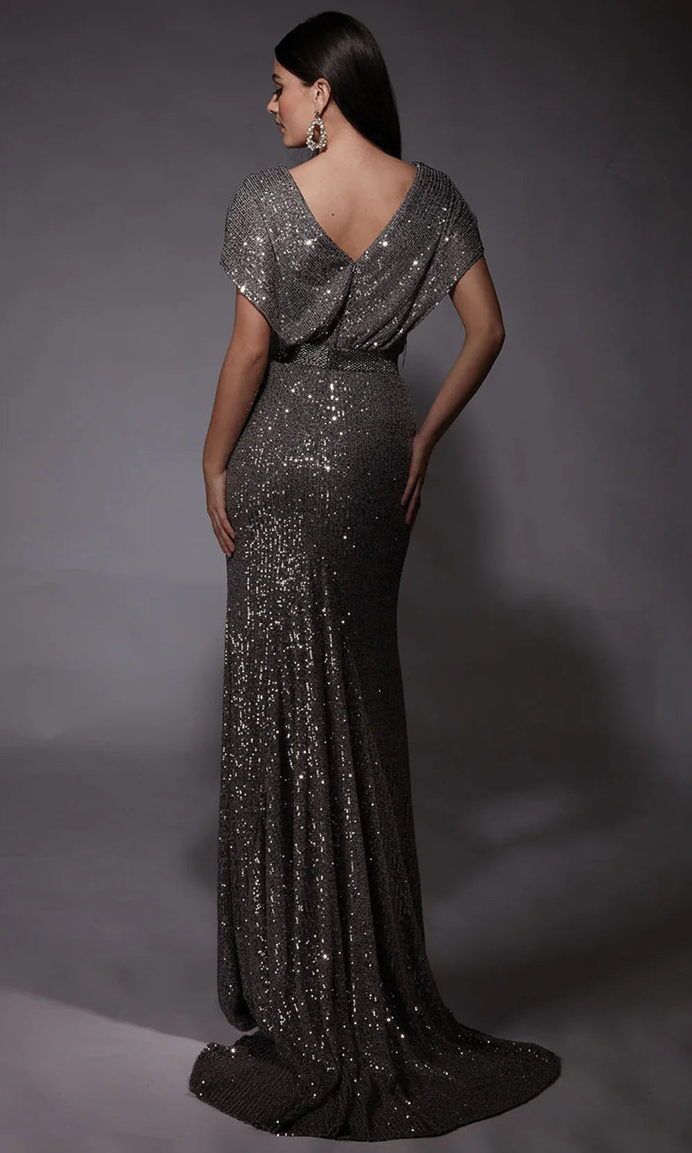 Alyce Paris 27708 - Sequin Mesh Short Sleeve Formal Gown Prom Dresses