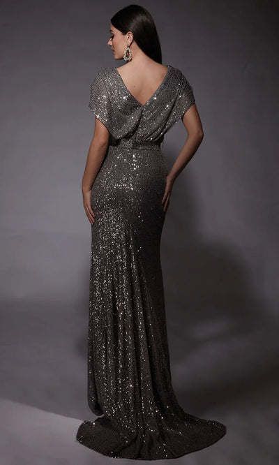 Alyce Paris 27708 - Sequin Mesh Short Sleeve Formal Gown Prom Dresses