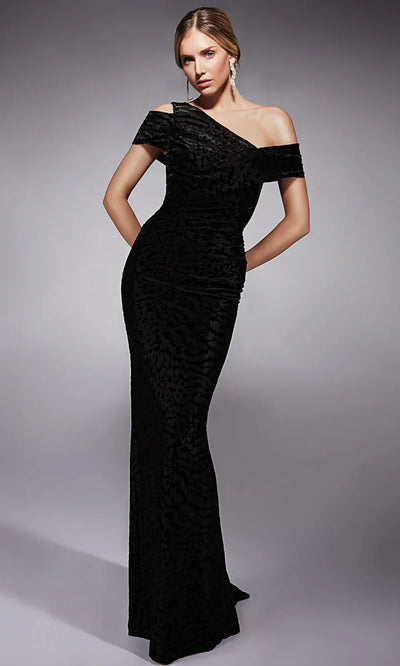 Alyce Paris 27709 - Fitted Velvet Short Sleeve Evening Dress Evening Dresses
