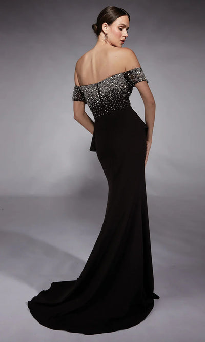 Alyce Paris 27715 - Off Shoulder Peplum Evening Gown Prom Dresses