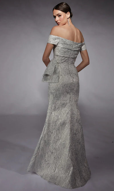 Alyce Paris 27717 - Cap Sleeve Fitted Jacquard Evening Dress Mother of the Bride Dresses