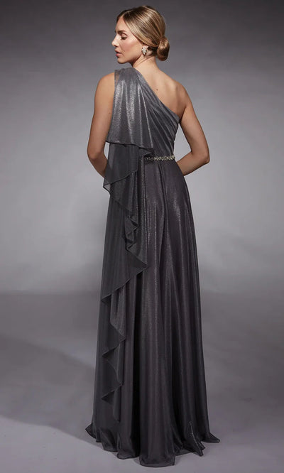 Alyce Paris 27719 - Rhinestone Belt Asymmetric Evening Gown Prom Dresses