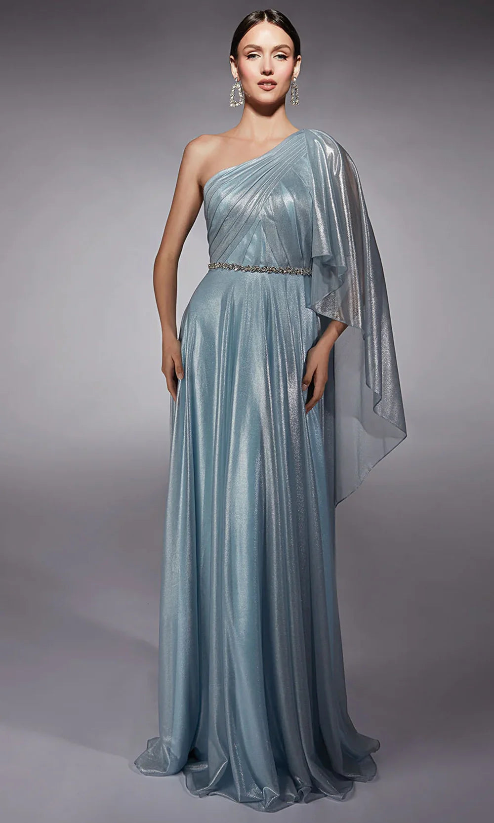 Alyce Paris 27719 - Rhinestone Belt Asymmetric Evening Gown Prom Dresses
