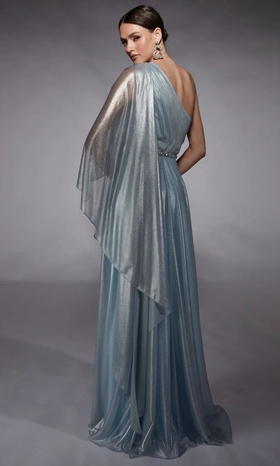 Alyce Paris 27719 - Rhinestone Belt Asymmetric Evening Gown Prom Dresses