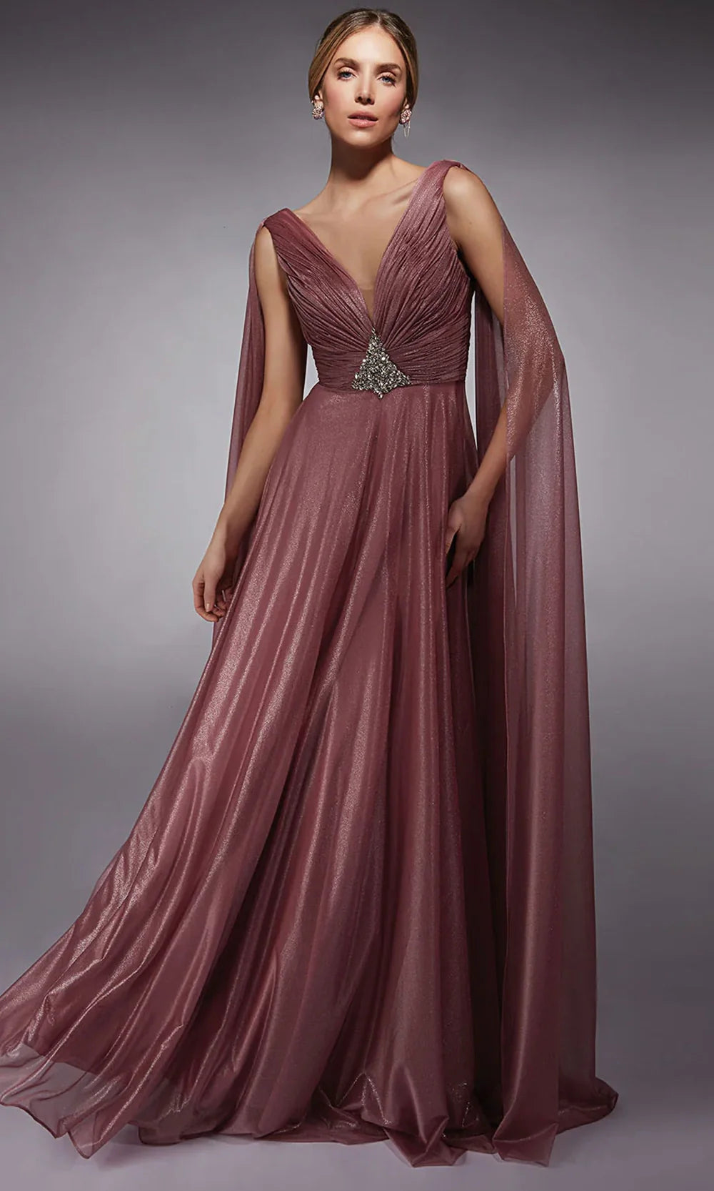 Alyce Paris 27720 - Flowing A-line Ruched Evening Gown Prom Dresses