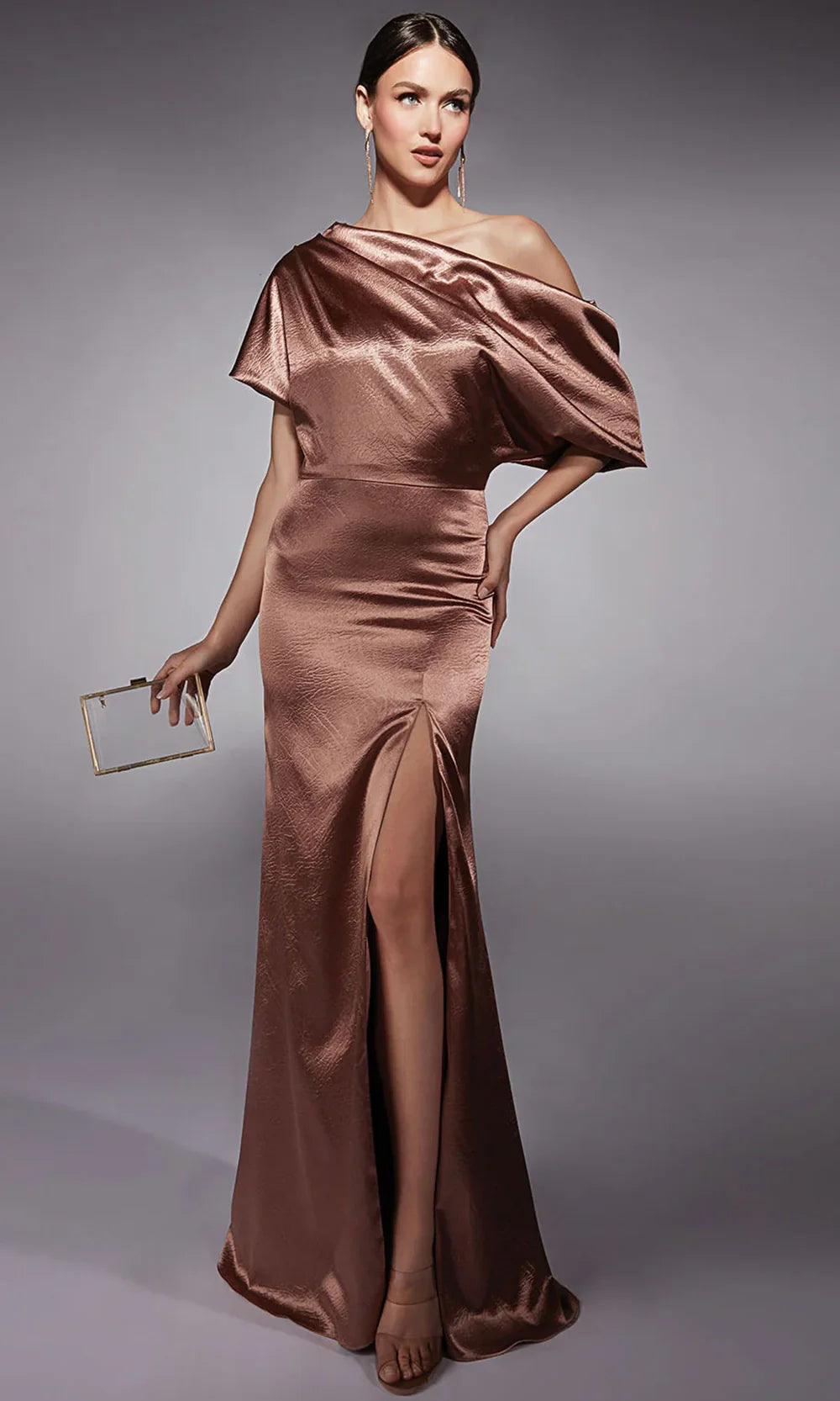 Alyce Paris 27721 - Short Sleeve High Slit Formal Dress Mother of the Bride Dresses