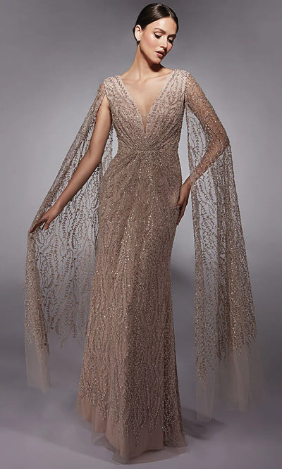 Alyce Paris 27725 - Plunging Neckline Sequin Lace Dress Mother of the Bride Dresses
