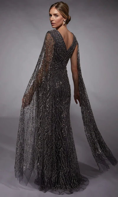 Alyce Paris 27725 - Plunging Neckline Sequin Lace Dress Mother of the Bride Dresses