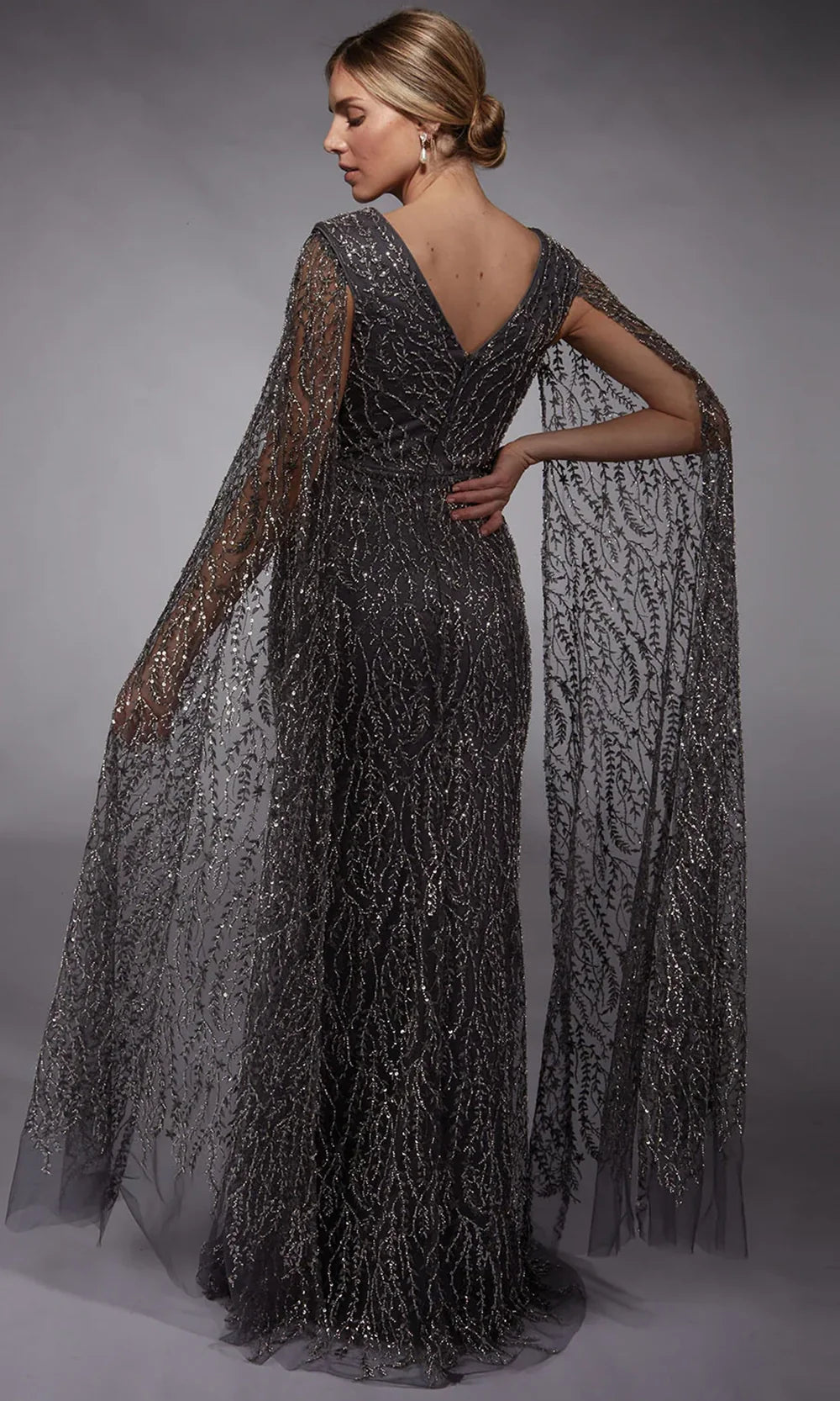 Alyce Paris 27725 - Plunging Neckline Sequin Lace Dress Mother of the Bride Dresses