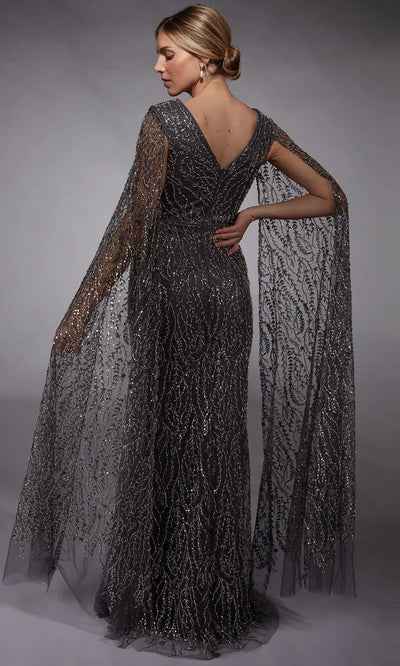Alyce Paris 27725 - Plunging Neckline Sequin Lace Dress Mother of the Bride Dresses