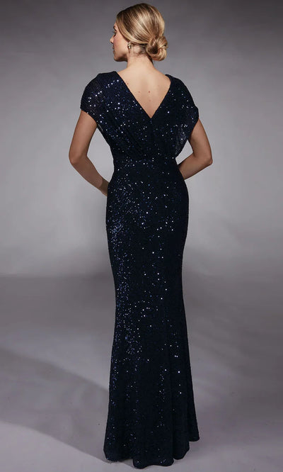 Alyce Paris 27729 - Draped Bodice Sequin Evening Dress Mother of the Bride Dresses