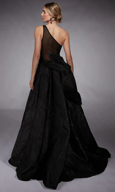 Alyce Paris 27730 - Illusion Back Jacquard Evening Gown Formal Gowns