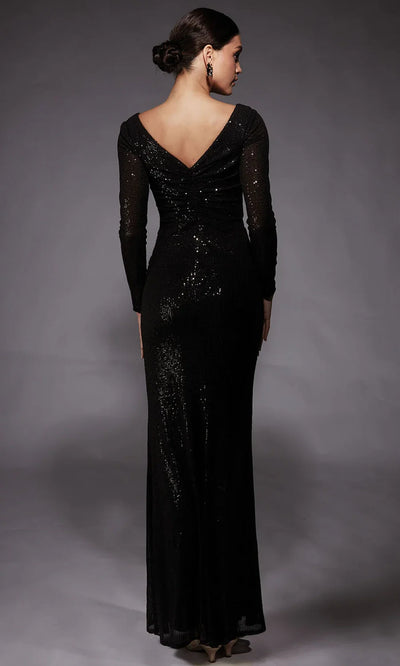 Alyce Paris 27741 - Sequin Mesh Ruched Dress with Illusion Cutout Mother of the Bride Dresses