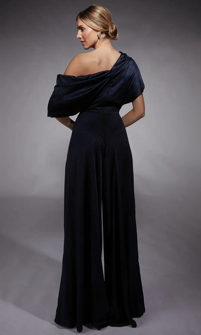 Alyce Paris 27743 - Wide-Leg Asymmetric Formal Jumpsuit Formal Pantsuits