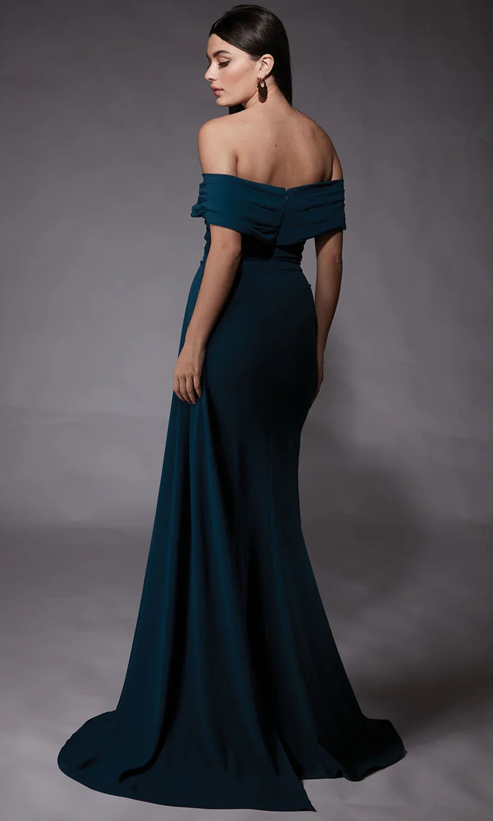 Alyce Paris 27745 - Off Shoulder Formal Dress with Side Overskirt Formal Gowns