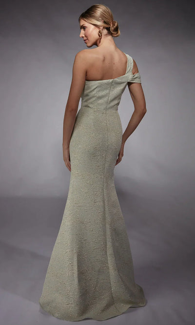 Alyce Paris 27749 - Textured Jacquard Asymmetric Dress Formal Gowns