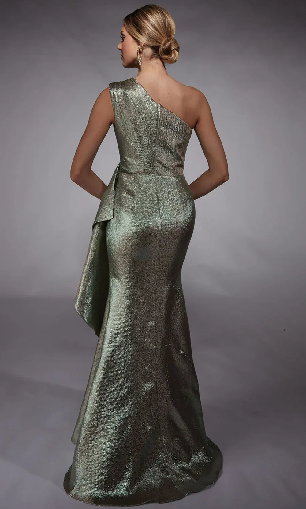 Alyce Paris 27751 - Asymmetric Neck Side Draped Formal Dress Evening Dresses