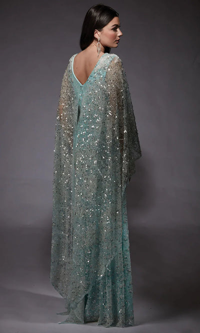 Alyce Paris 27752 - Sheath Glitter Gown with Illusion Neck Pageant Dresses