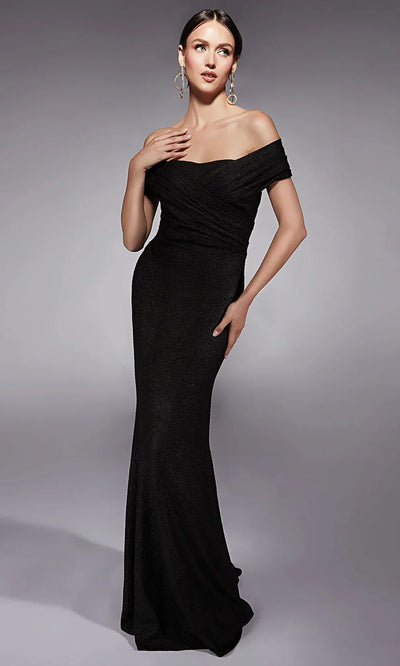 Alyce Paris 27767 - Ruched Sheath Dress with Side Draped Evening Dresses