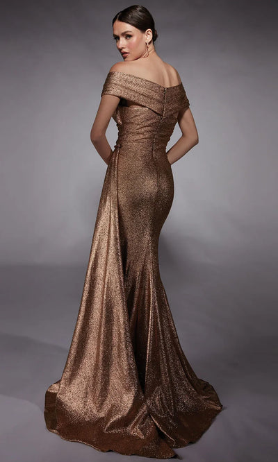 Alyce Paris 27767 - Ruched Sheath Dress with Side Draped Evening Dresses