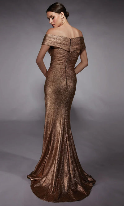 Alyce Paris 27767 - Ruched Sheath Dress with Side Draped Evening Dresses