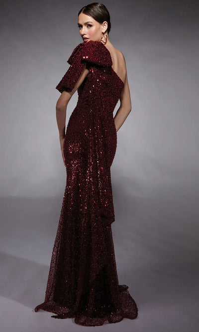 Alyce Paris 27771 - Asymmetric Beaded Mesh Evening Dress Evening Dresses