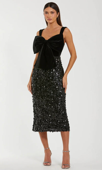 Mac Duggal 27777 - Sequin Skirt Sweetheart Midi Dress Cocktail Dresses